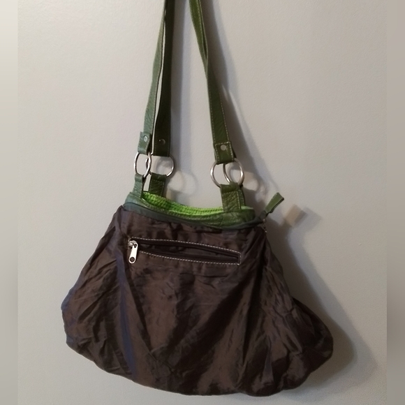 Crochet / Knitted Lime Green Shoulder bag - Picture 5 of 6